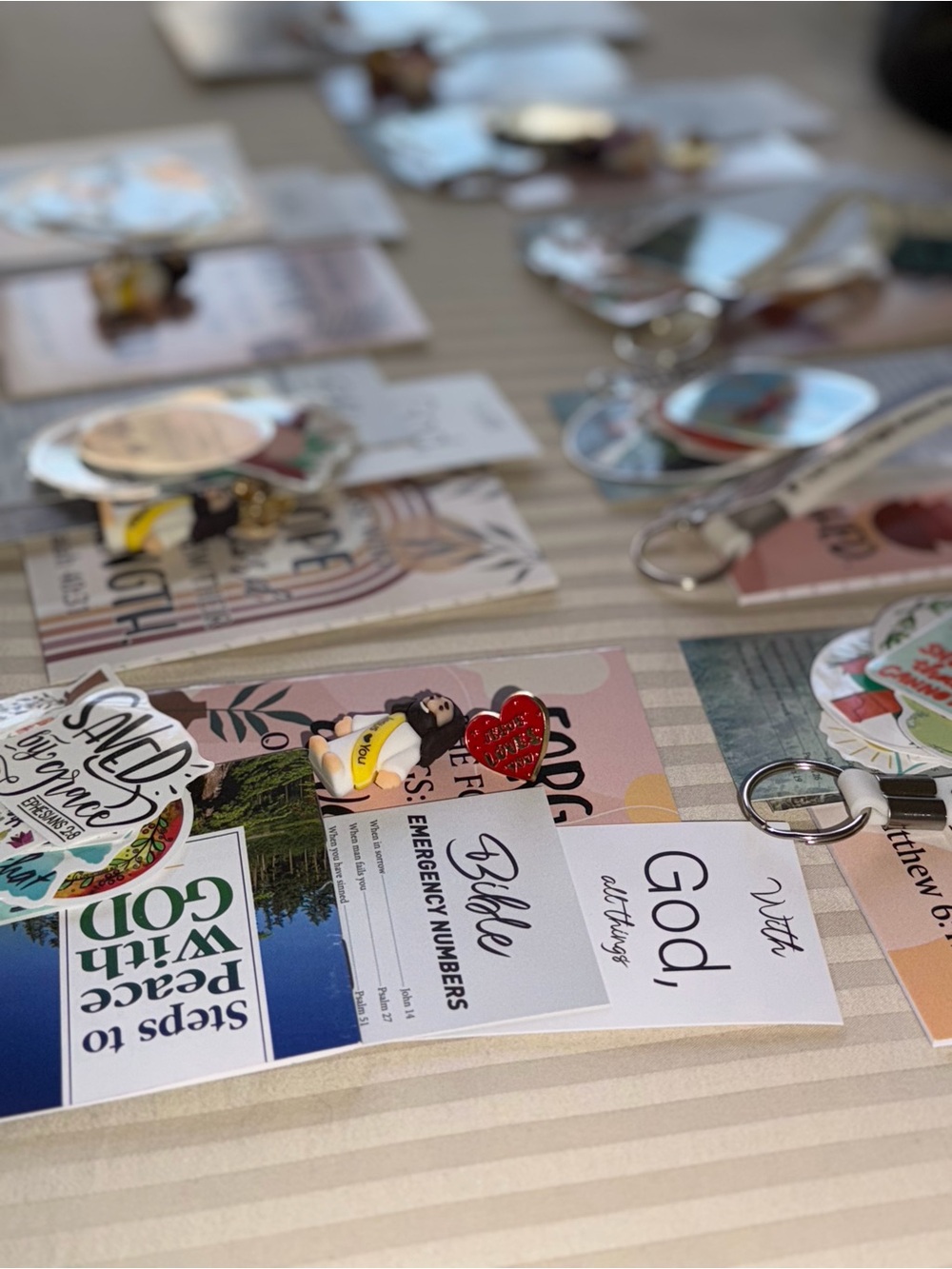 Christian Gift Goody Bags, EnamelPins, Stickers, Keychains Etc - Picture 5 of 15